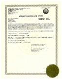 fda certificate a